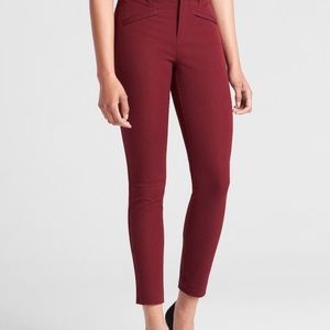NWT GAP 00 skinny ankle maroon pant